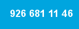926 681 11 46 926 681 11 46